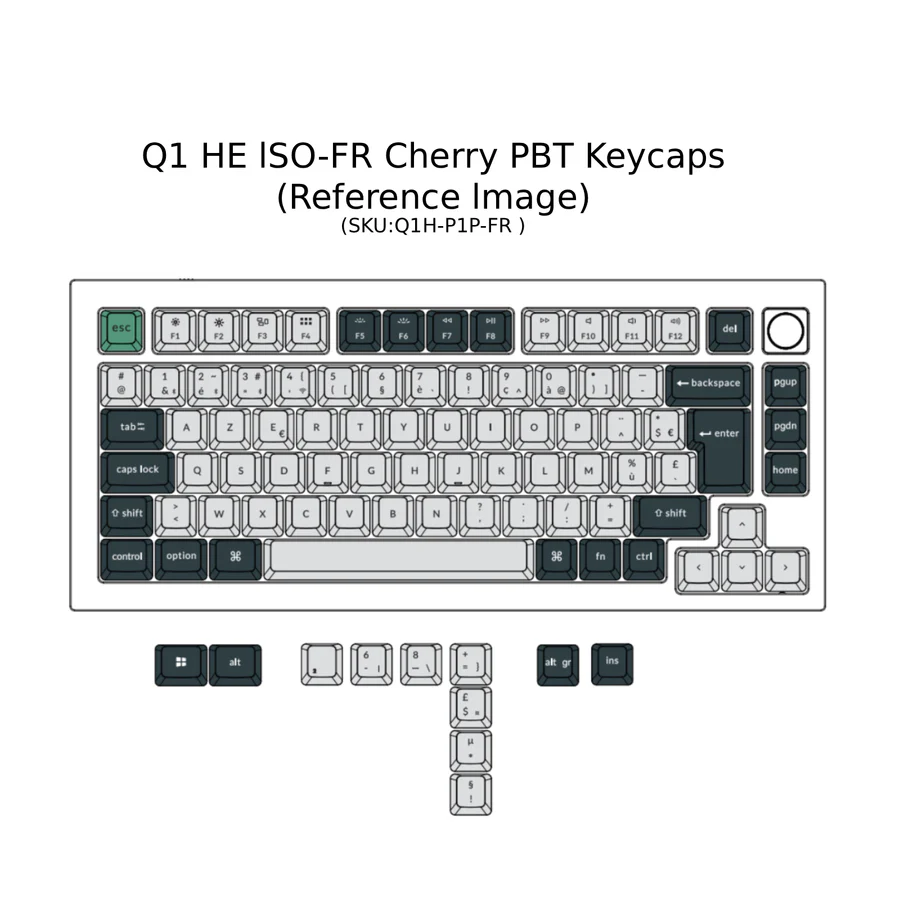 Keychron Q1 HE QMK Kabellose Custom Tastatur ISO Layout Kollektion