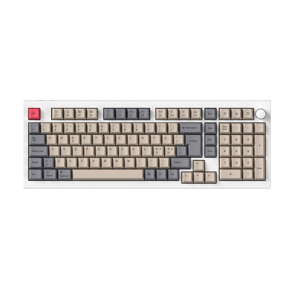 ISO Cherry Profile Dye-Sub PBT Komplettset Tastenkappensammlung– Carbon Vibe