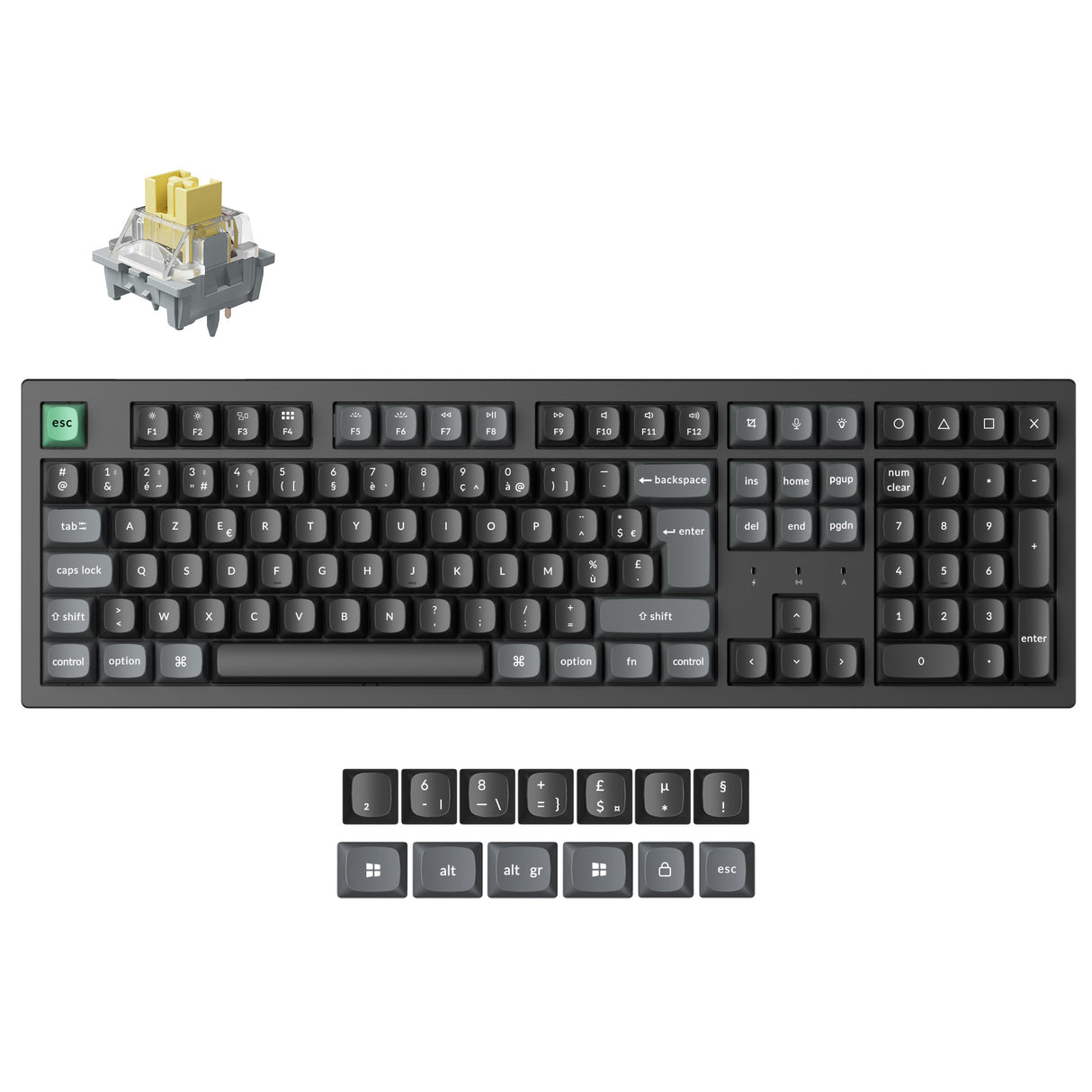 Keychron K10 Ultra 8K Wireless Custom Mechanical Keyboard (ISO Layout)