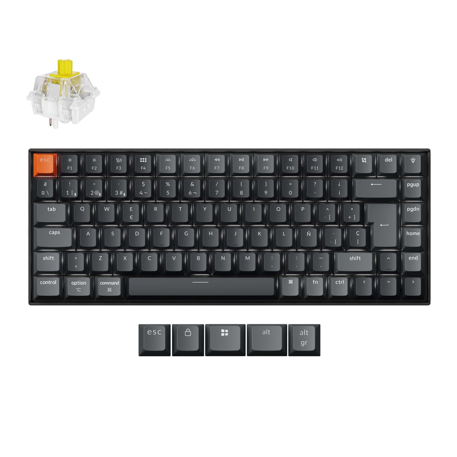 Keychron K2 QMK Wireless Mechanical Keyboard (ISO Layout) - Version 3