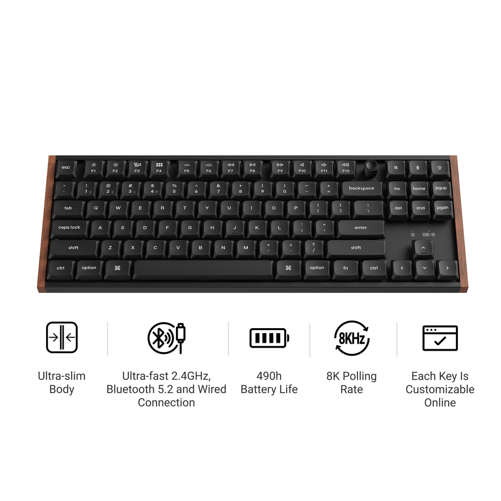 Keychron K1 Ultra 8K Wireless Custom Mechanical Keyboard(ANSI US Layout)