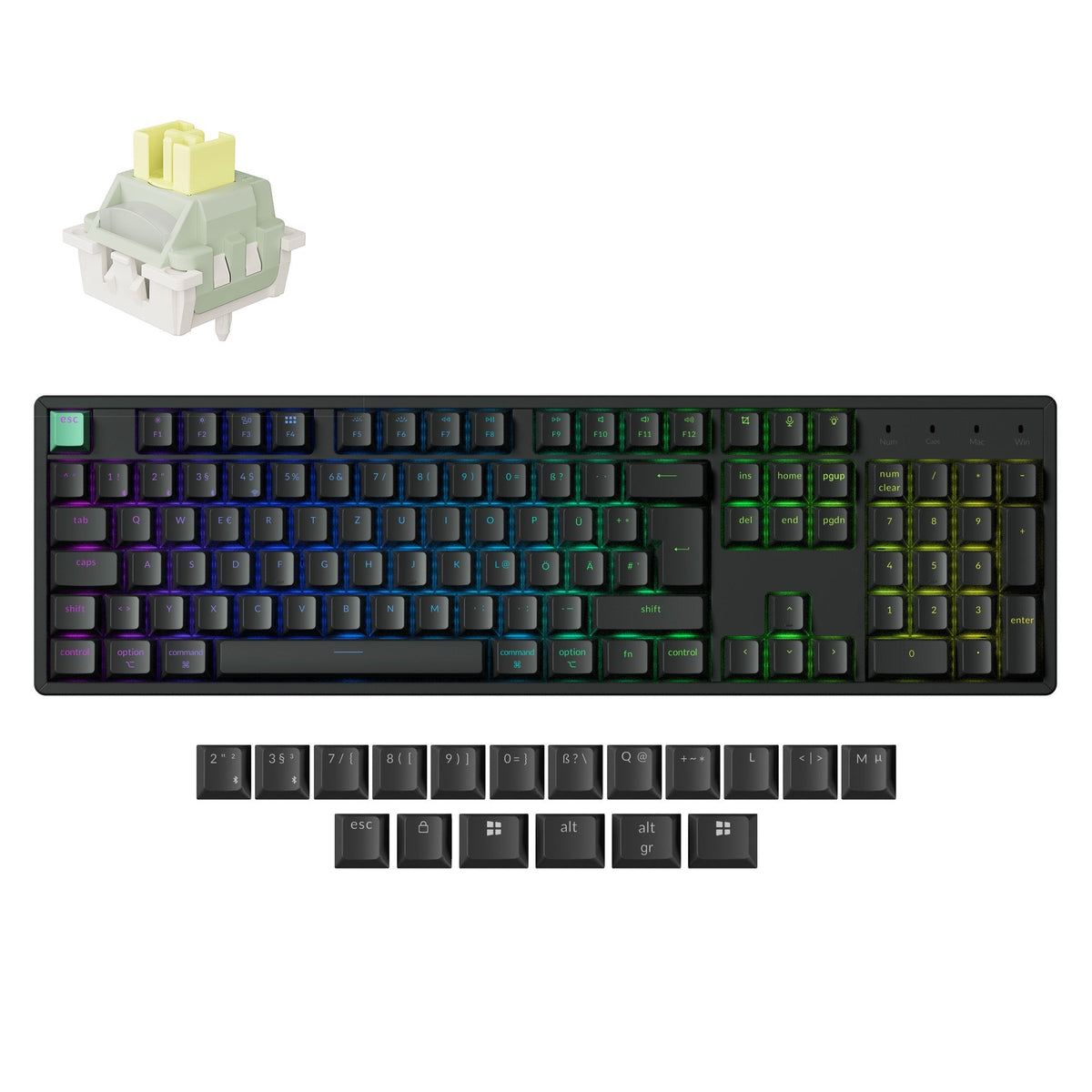 Keychron K10 HE Wireless Magnetischer Schalter Benutzerdefinierte Tastatur ISO Layout Kollektion