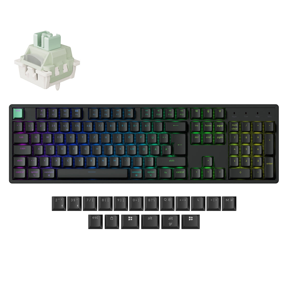 Keychron K10 HE Wireless Magnetischer Schalter Benutzerdefinierte Tastatur ISO Layout Kollektion