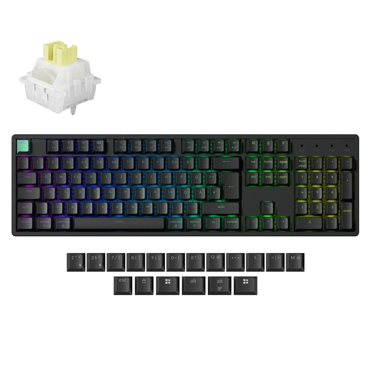 Keychron K10 HE Wireless Magnetischer Schalter Benutzerdefinierte Tastatur ISO Layout Kollektion