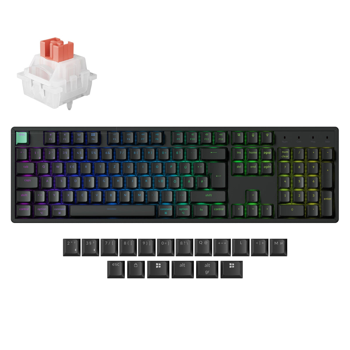 Keychron K10 HE Wireless Magnetischer Schalter Benutzerdefinierte Tastatur ISO Layout Kollektion