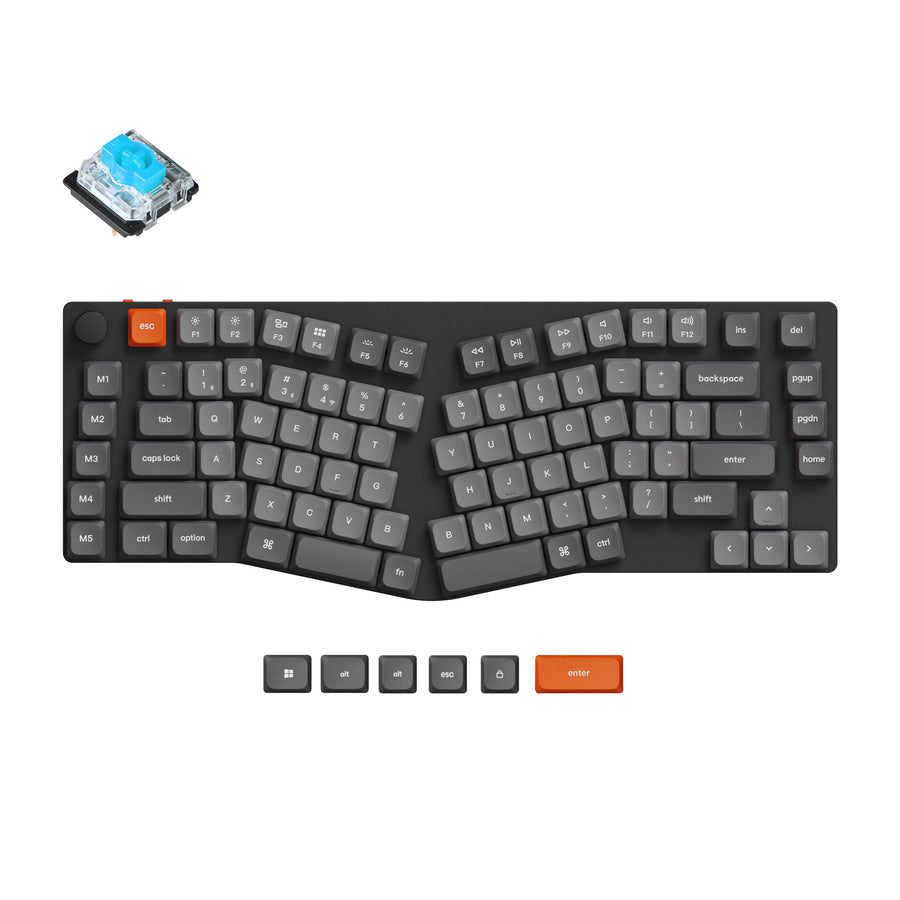 Keychron K15 Max (Alice Layout) QMK kabelloses Custom mechanisches Keyboard