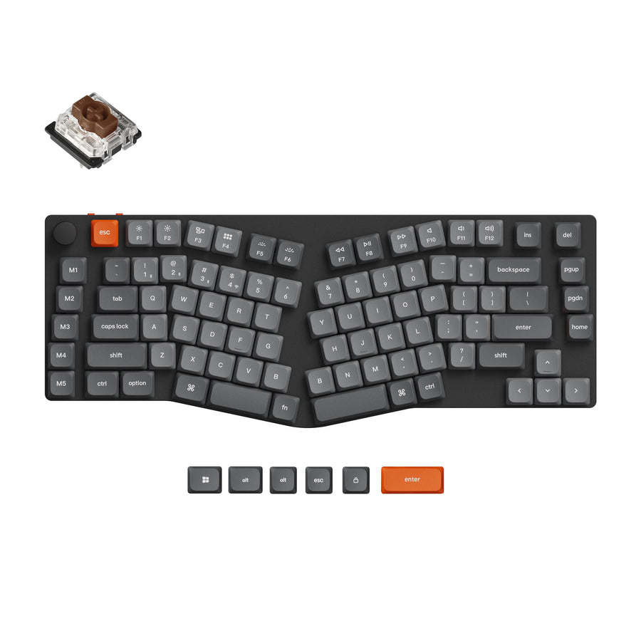 Keychron K15 Max (Alice Layout) QMK kabelloses Custom mechanisches Keyboard