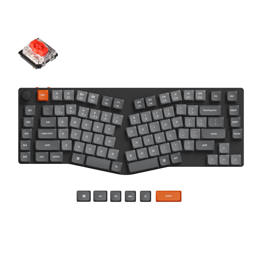 Keychron K15 Max (Alice Layout) QMK kabelloses Custom mechanisches Keyboard