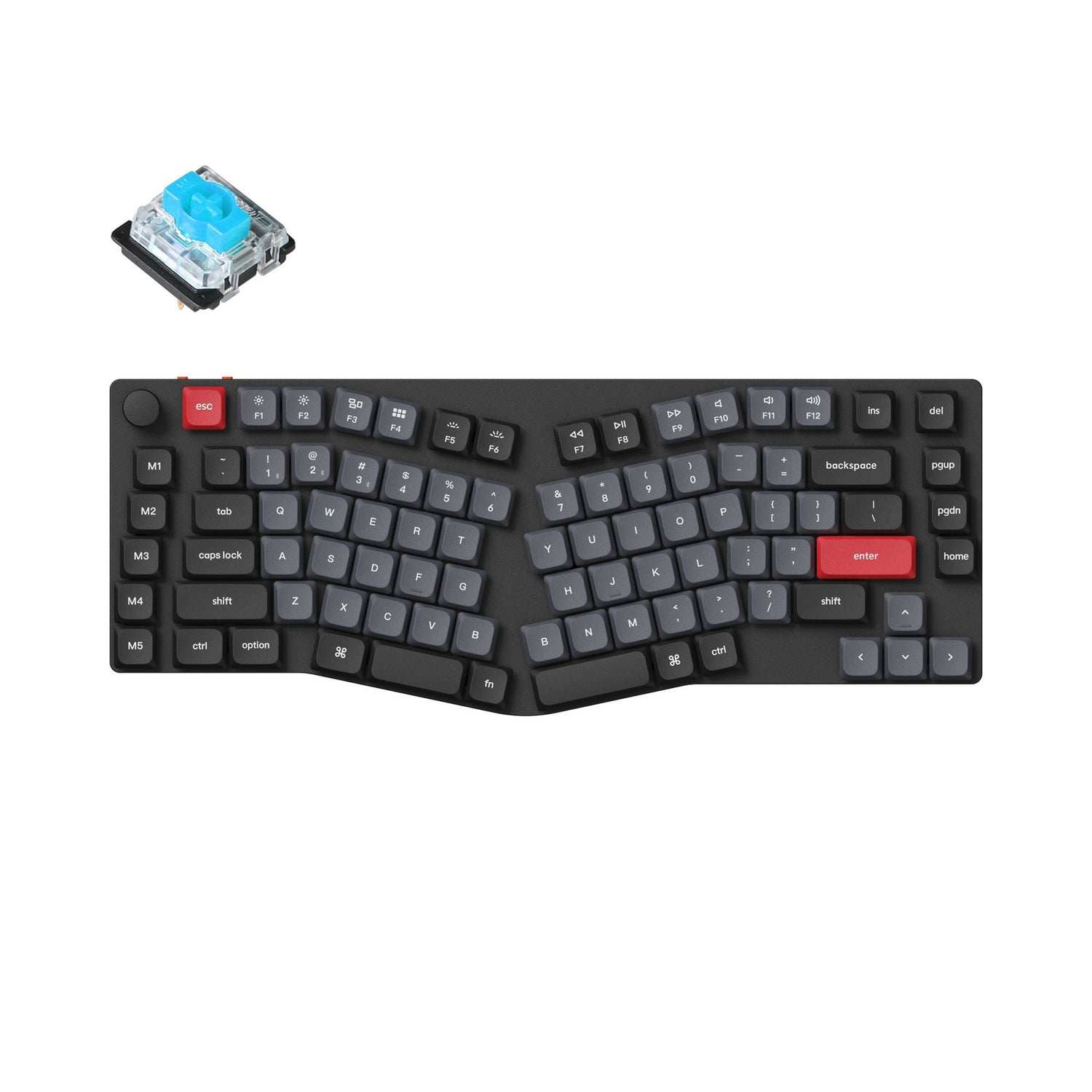 Keychron K15 Pro (Alice-Layout) QMK/VIA Kabellose Custom Mechanische Tastatur (US-Layout)