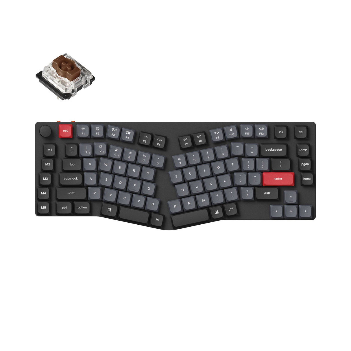 Keychron K15 Pro (Alice-Layout) QMK/VIA Kabellose Custom Mechanische Tastatur (US-Layout)