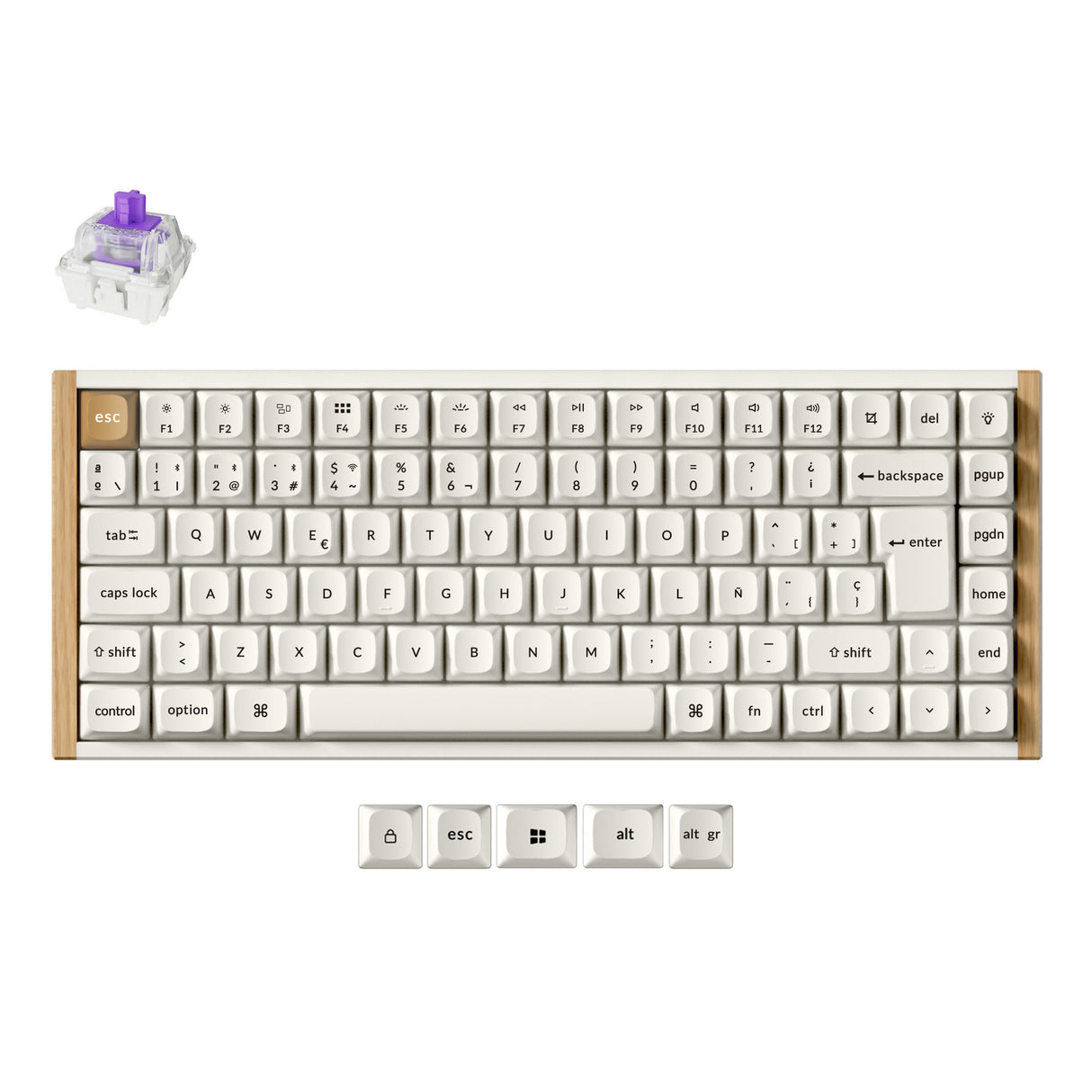 Keychron K2 HE Wireless Magnetic Switch Benutzerdefinierte Tastatur ISO Layout Kollektion
