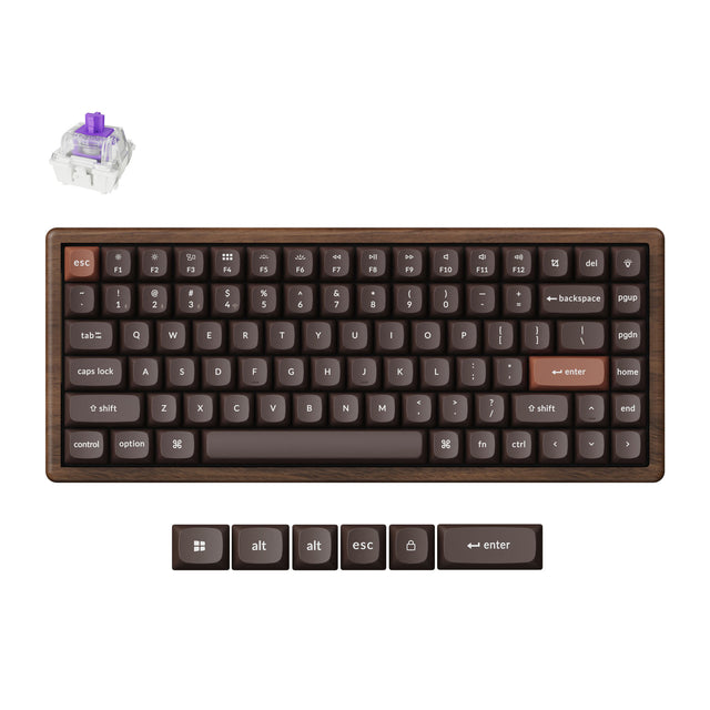 Keychron K2 HE Wireless Magnetic Switch Custom Keyboard - All-Wood Special Edition(US ANSI Layout)