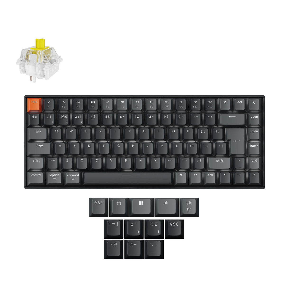 Keychron K2 QMK Wireless Mechanical Keyboard (ISO Layout) - Version 3