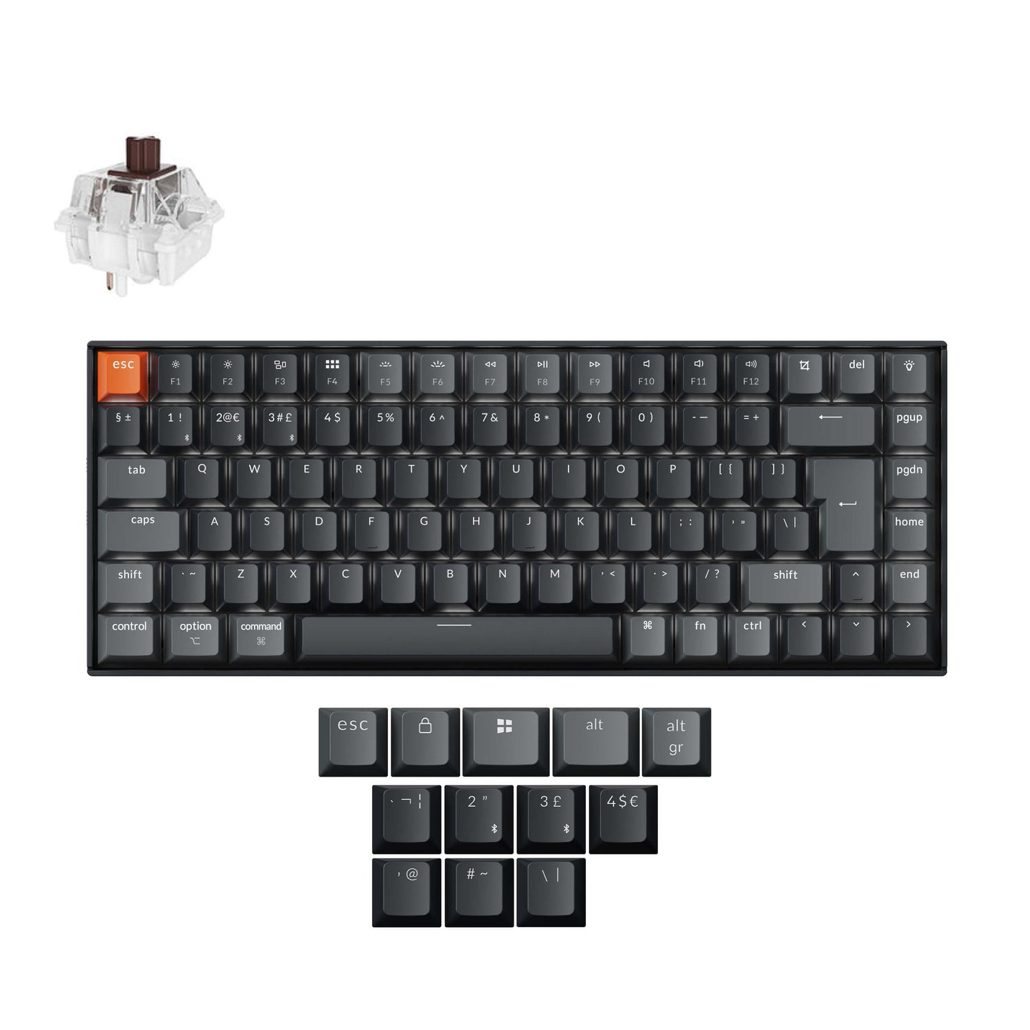 Keychron K2 QMK Wireless Mechanical Keyboard (ISO Layout) - Version 3