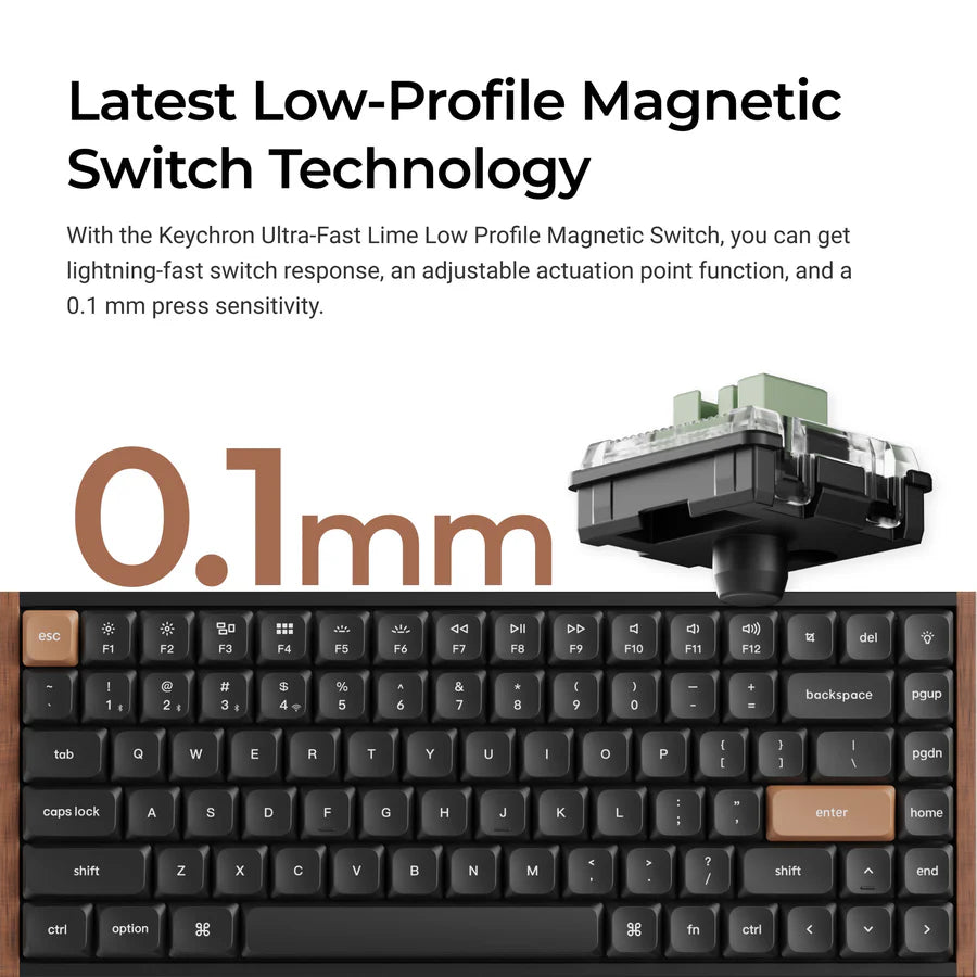 Keychron K3 HE Wireless Magnetic Switch Custom Keyboard(US ANSI Layout)