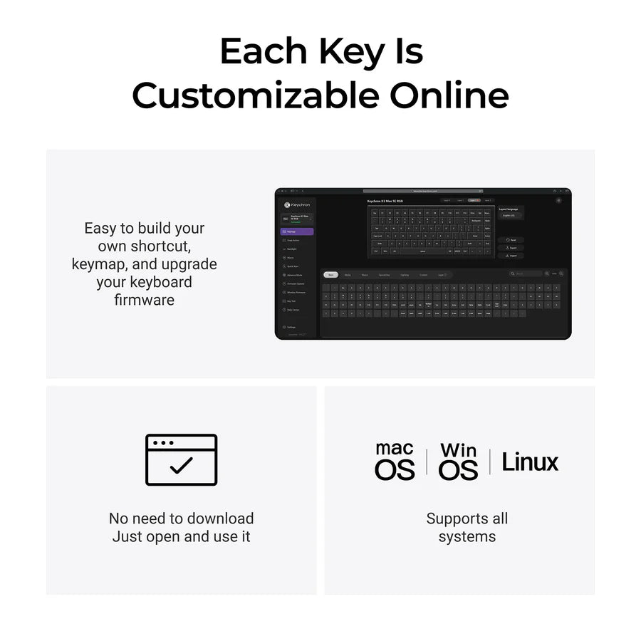 Keychron K3 Max SE QMK Wireless Custom Mechanical Keyboard(US ANSI Layout)