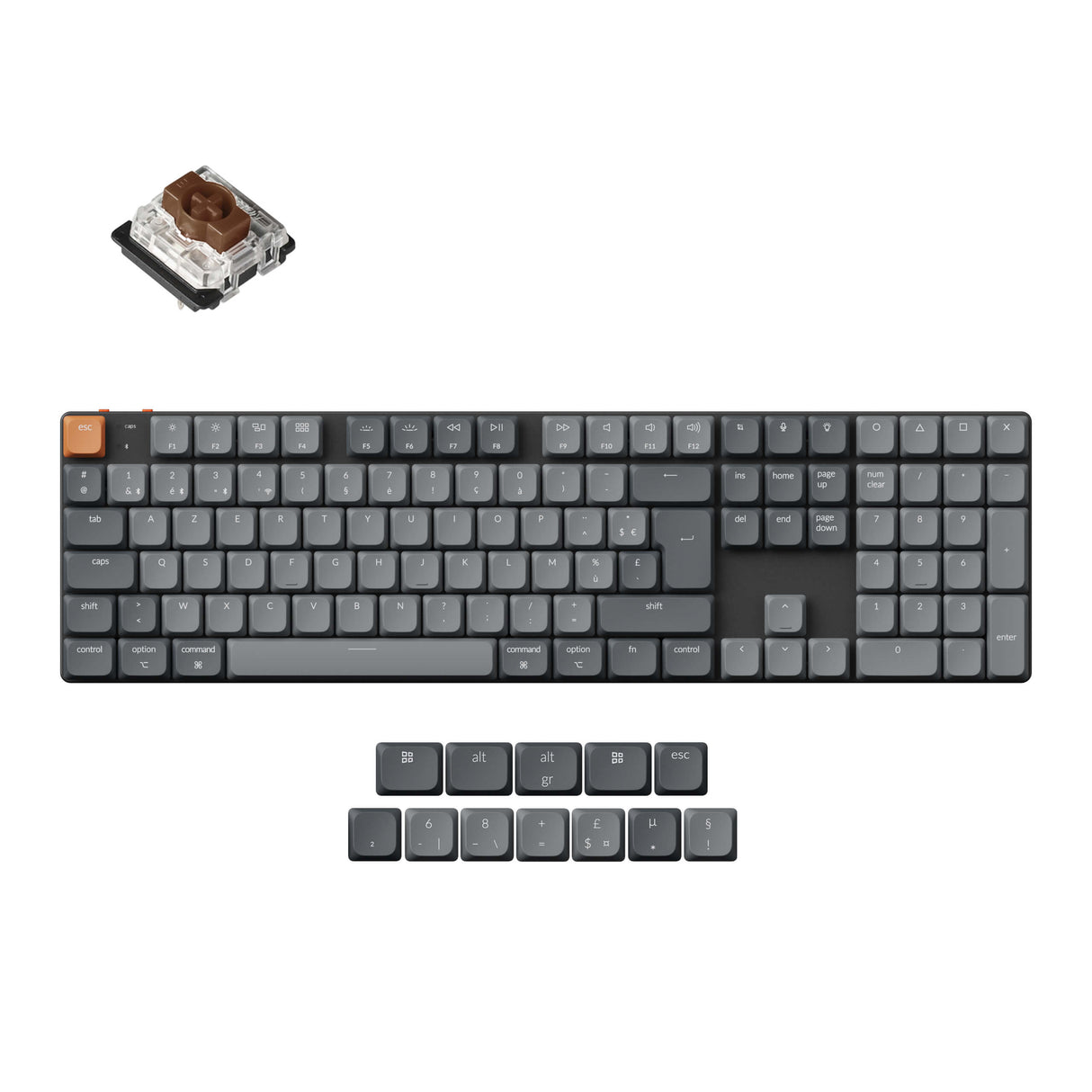 Keychron K5 Max QMK Kabellose Custom Mechanische Tastatur ISO Layout Kollektion