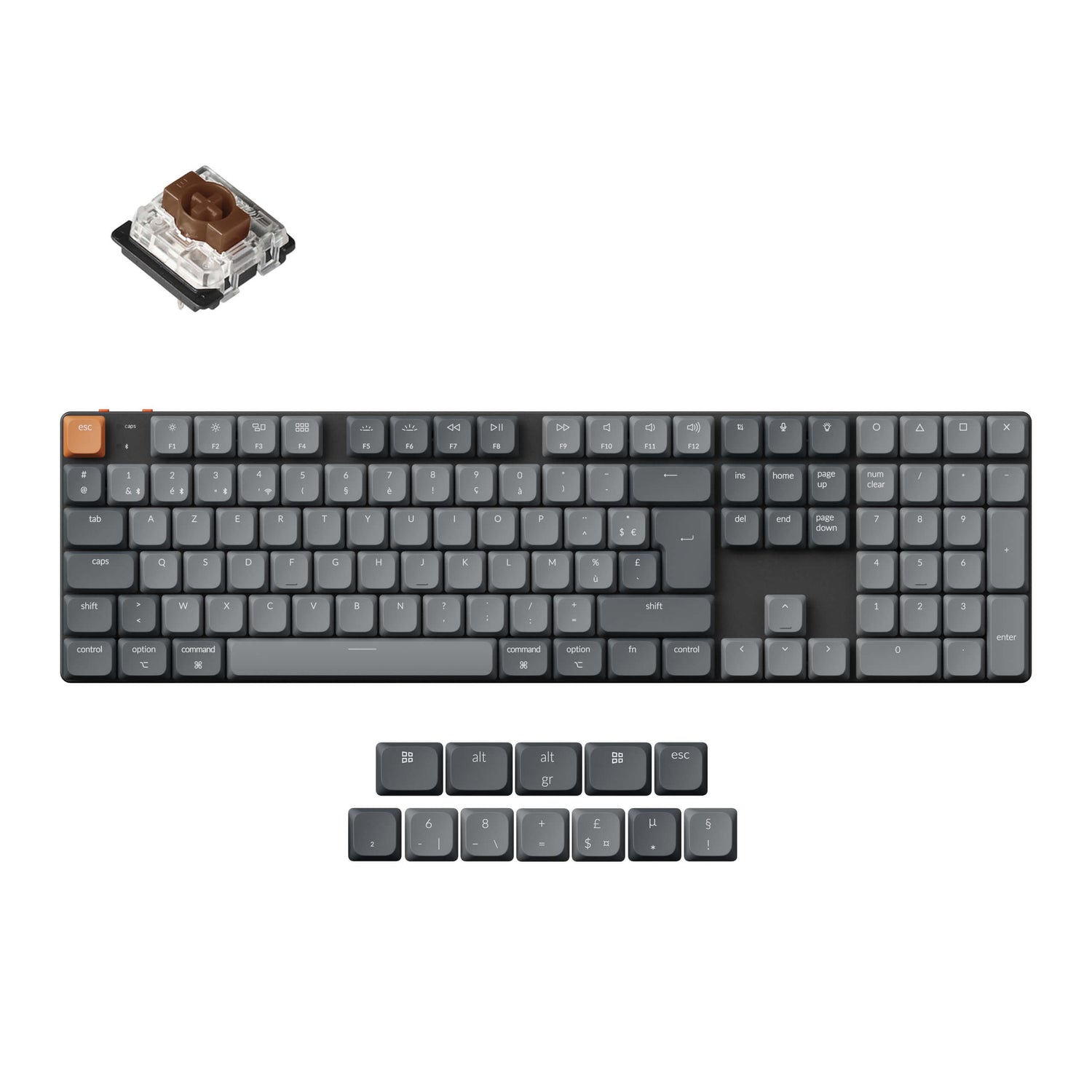 Keychron K5 Max QMK Kabellose Custom Mechanische Tastatur ISO Layout Kollektion