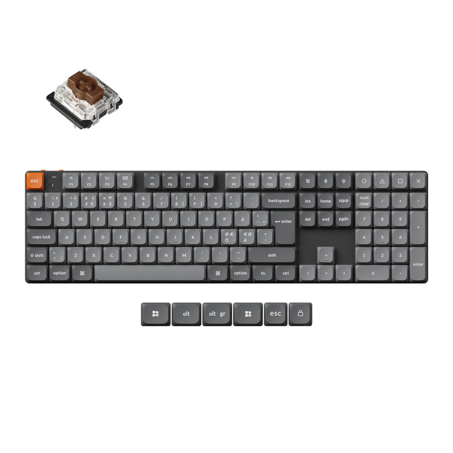 Keychron K5 Max QMK Kabellose Custom Mechanische Tastatur ISO Layout Kollektion