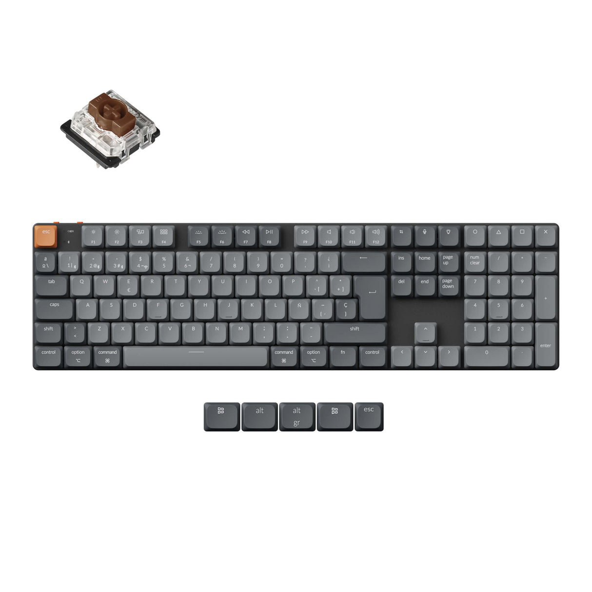 Keychron K5 Max QMK Kabellose Custom Mechanische Tastatur ISO Layout Kollektion