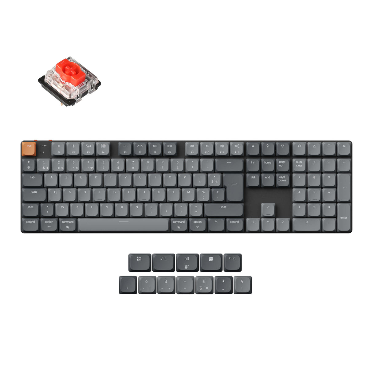Keychron K5 Max QMK Kabellose Custom Mechanische Tastatur ISO Layout Kollektion