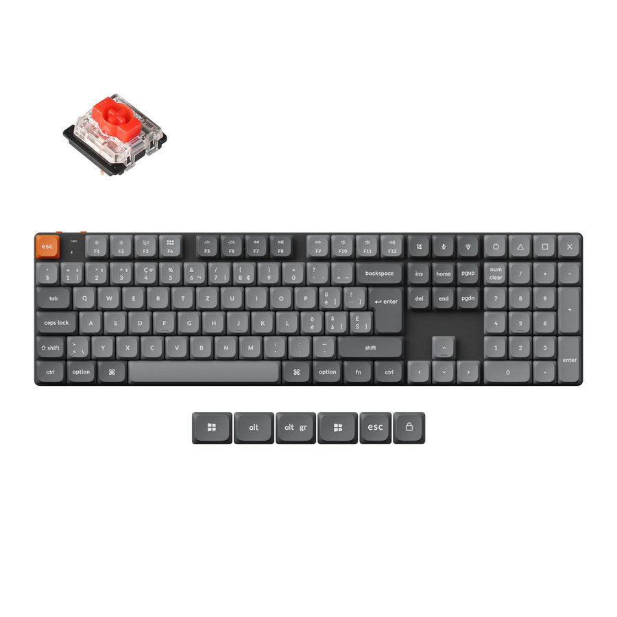 Keychron K5 Max QMK Kabellose Custom Mechanische Tastatur ISO Layout Kollektion