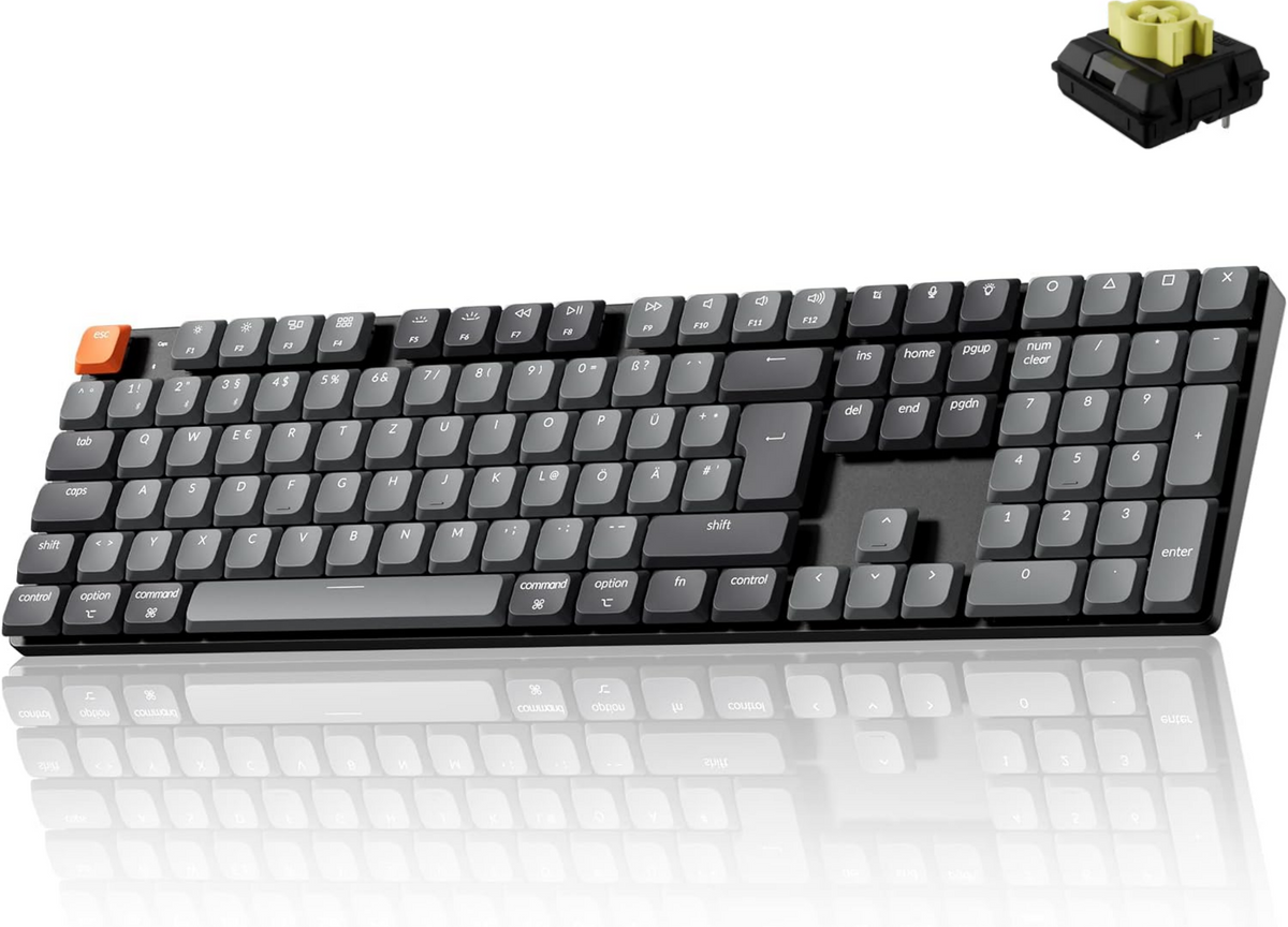 Keychron K5 QMK Kabellose Mechanische Tastatur (ISO Layout) - Version 2