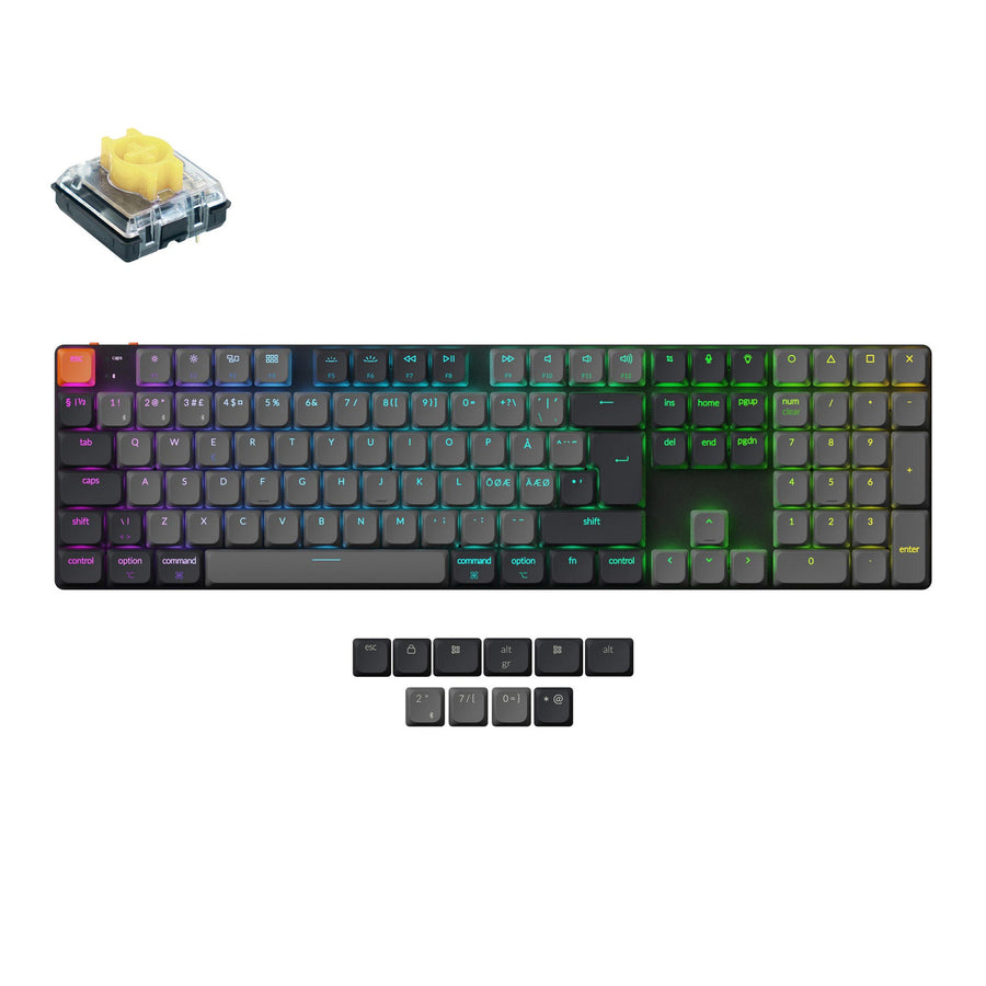 Keychron K5 QMK Kabellose Mechanische Tastatur (ISO-Layout) - Version 2