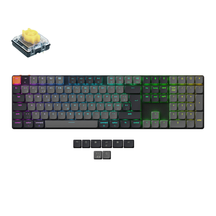 Keychron K5 QMK Kabellose Mechanische Tastatur (ISO-Layout) - Version 2