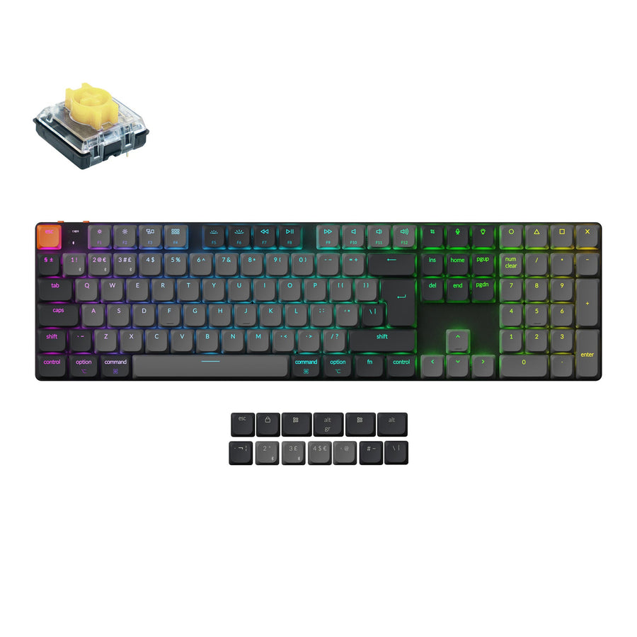Keychron K5 QMK Kabellose Mechanische Tastatur (ISO-Layout) - Version 2