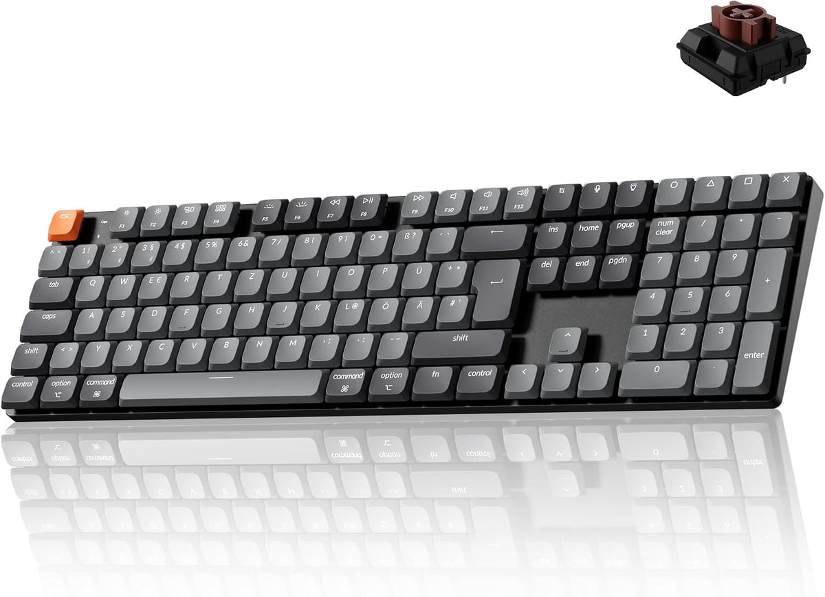 Keychron K5 QMK Kabellose Mechanische Tastatur (ISO Layout) - Version 2