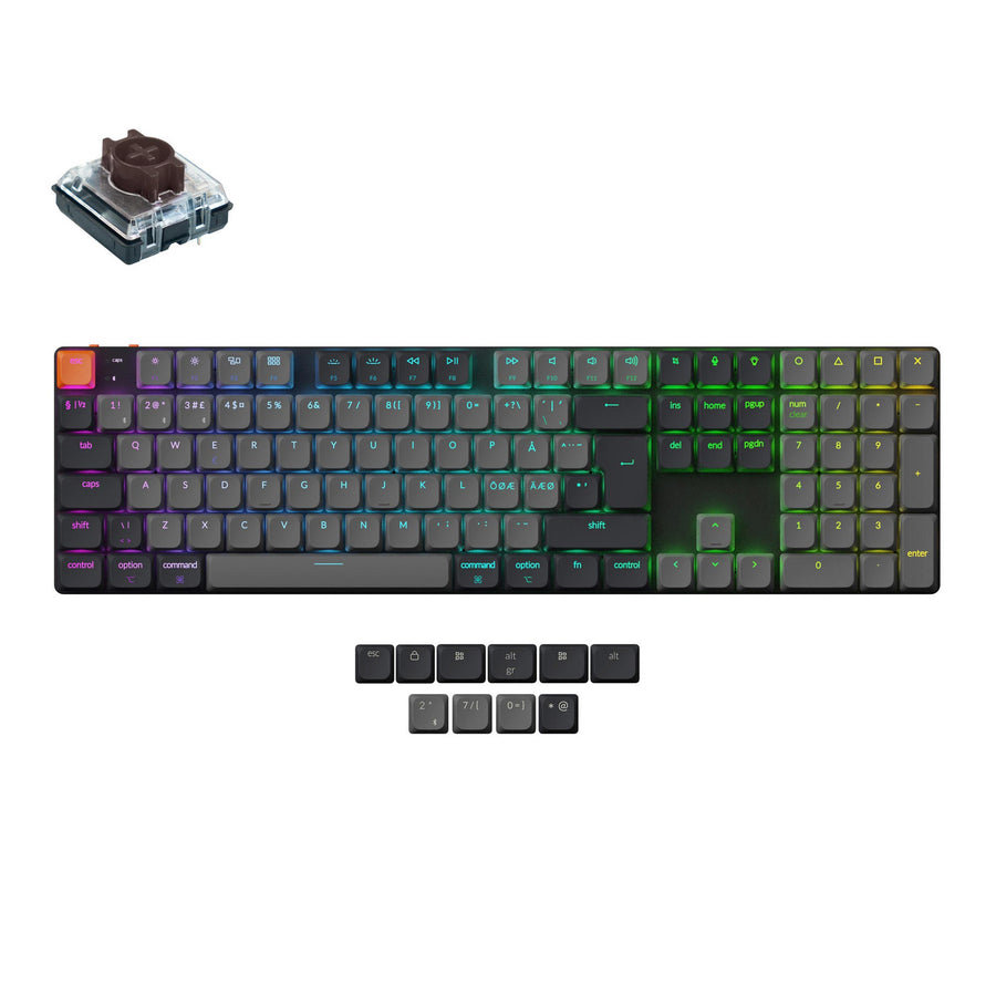 Keychron K5 QMK Kabellose Mechanische Tastatur (ISO-Layout) - Version 2