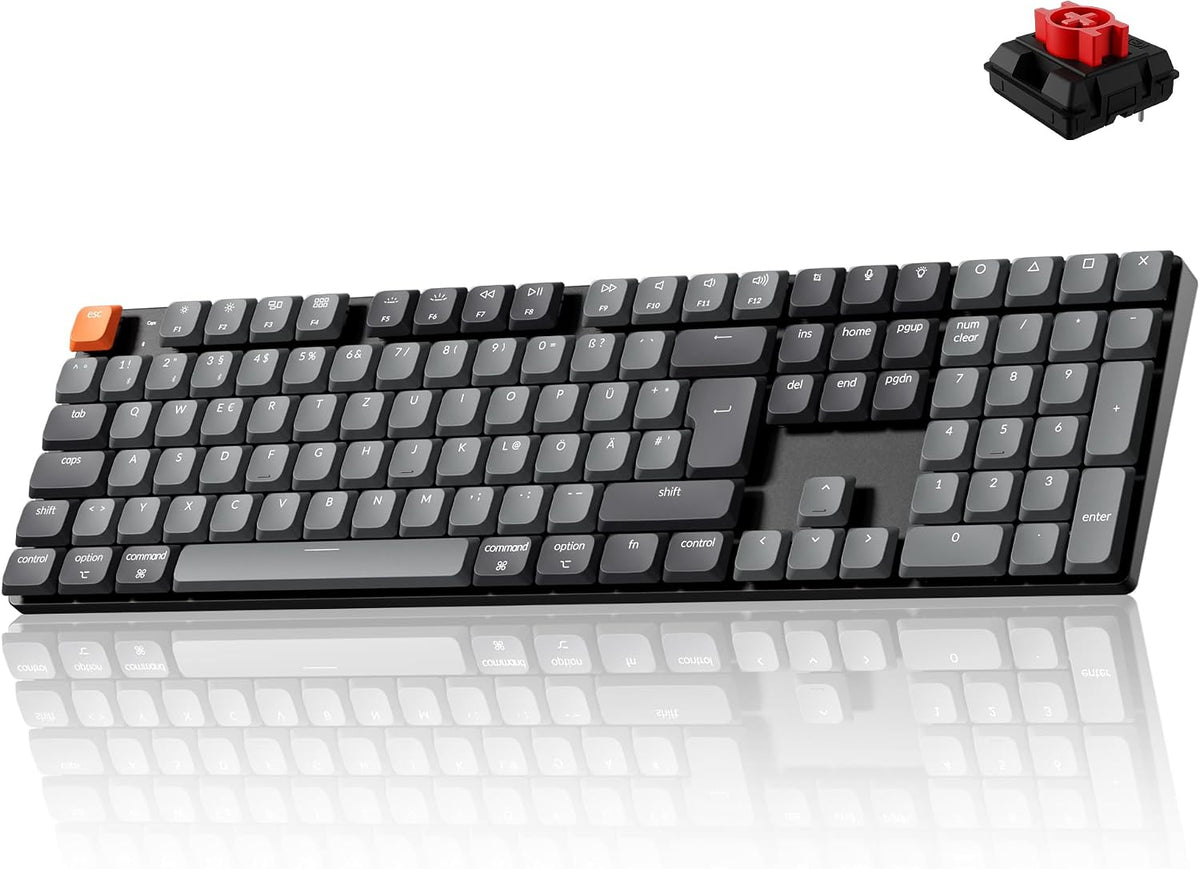 Keychron K5 QMK Kabellose Mechanische Tastatur (ISO Layout) - Version 2