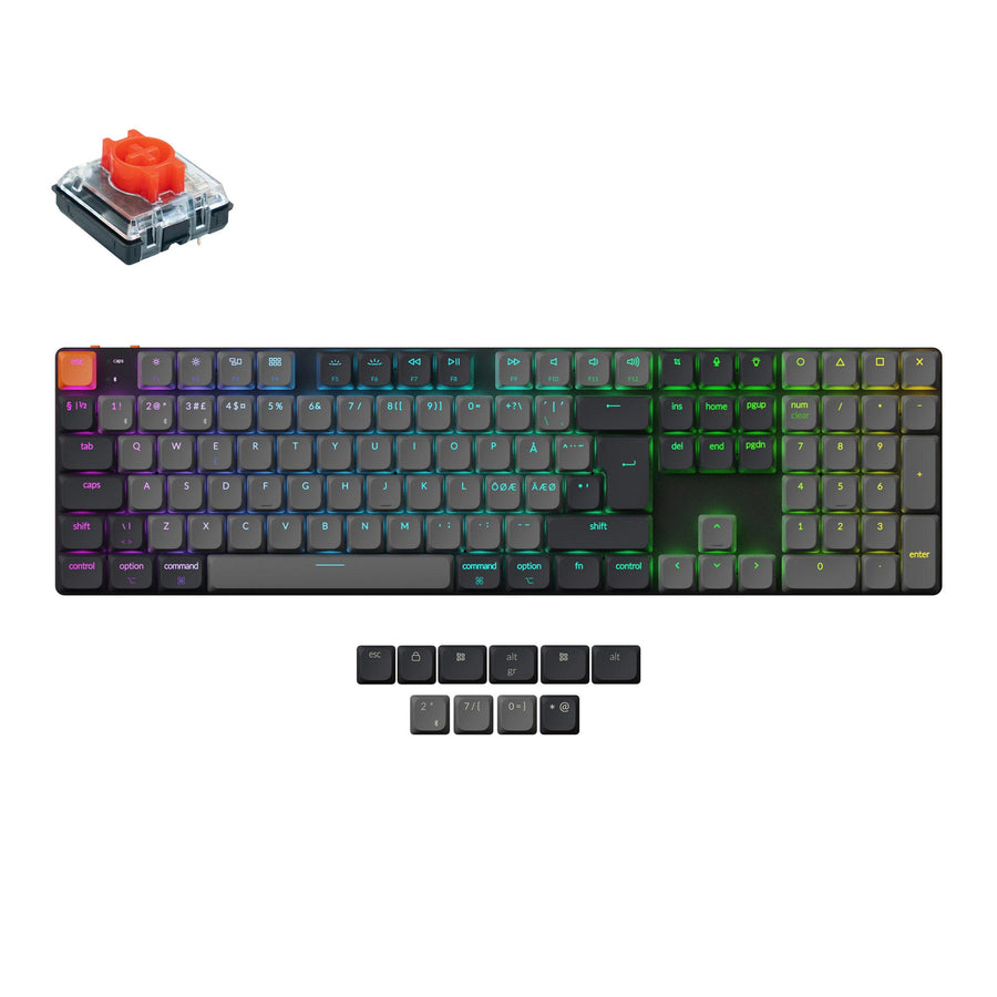 Keychron K5 QMK Kabellose Mechanische Tastatur (ISO-Layout) - Version 2