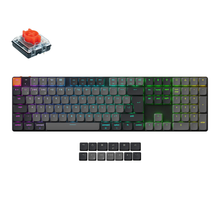 Keychron K5 QMK Kabellose Mechanische Tastatur (ISO-Layout) - Version 2