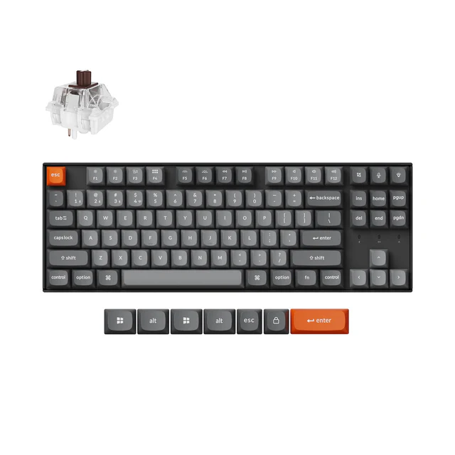 Keychron K8 Max QMK Kabellose Mechanische Tastatur (US ANSI Layout)