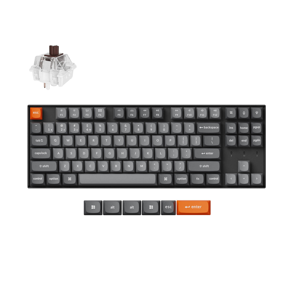 Keychron K8 Max QMK kabellose mechanische Tastatur (US-ANSI-Layout)