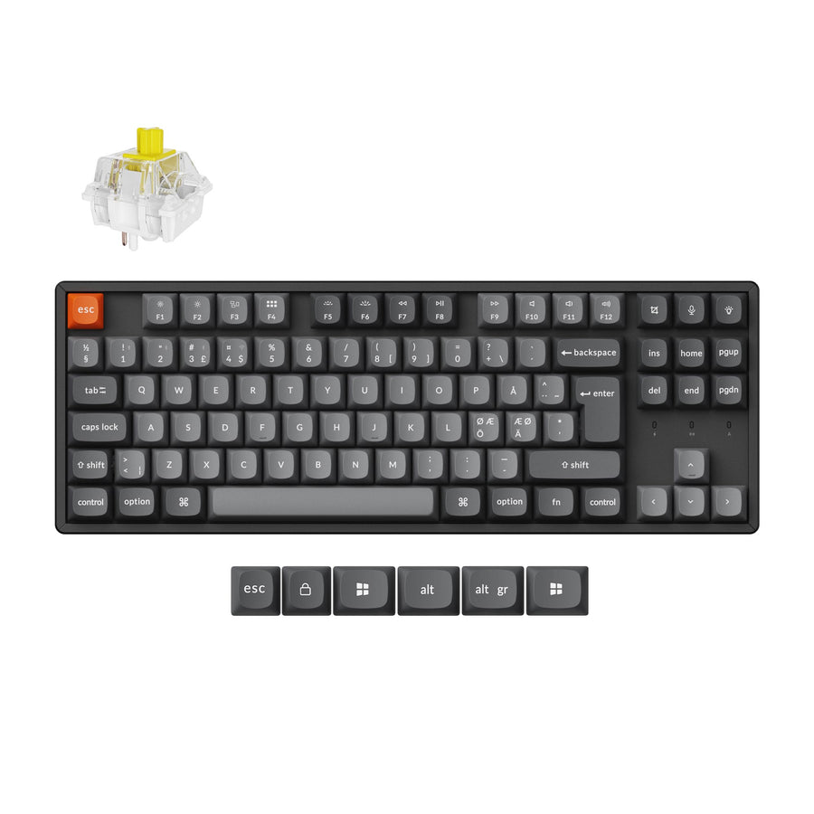 Keychron K8 Max QMK Kabellose Mechanische Tastatur ISO Layout Kollektion