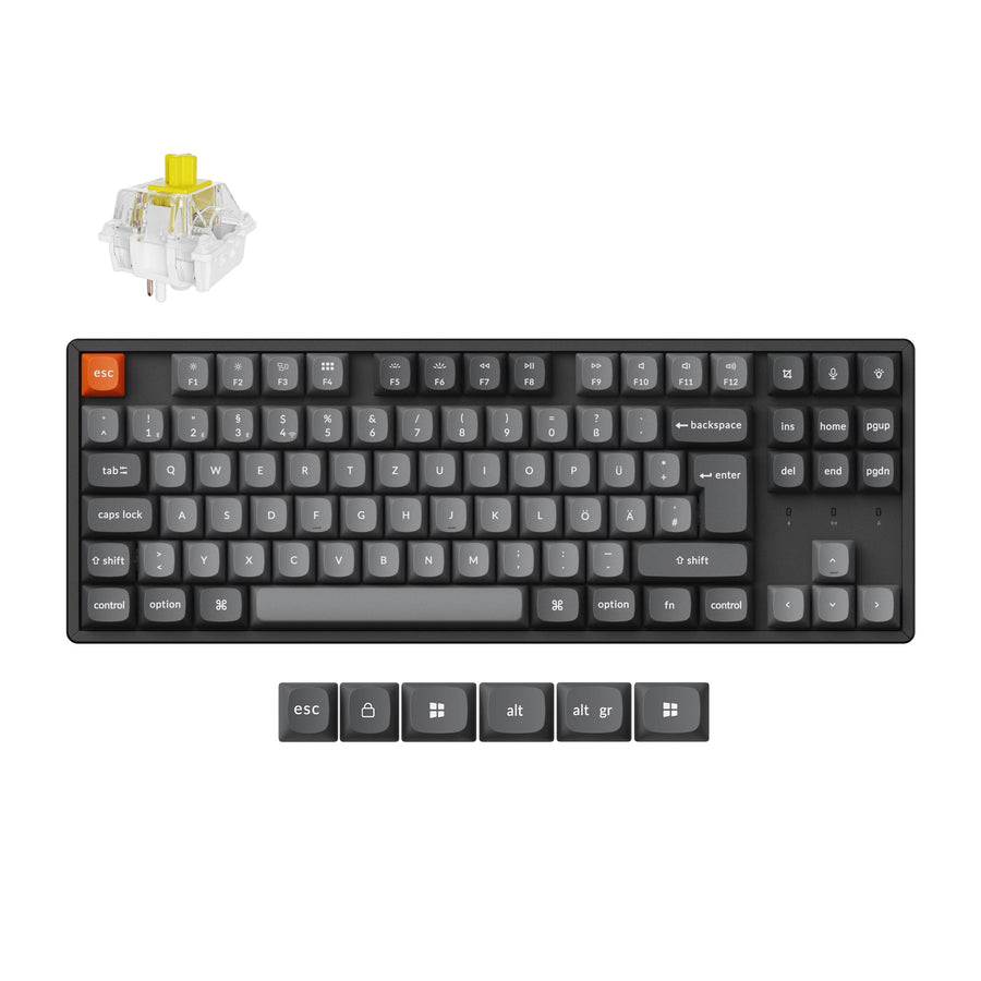 Keychron K8 Max QMK Kabellose Mechanische Tastatur ISO Layout Kollektion