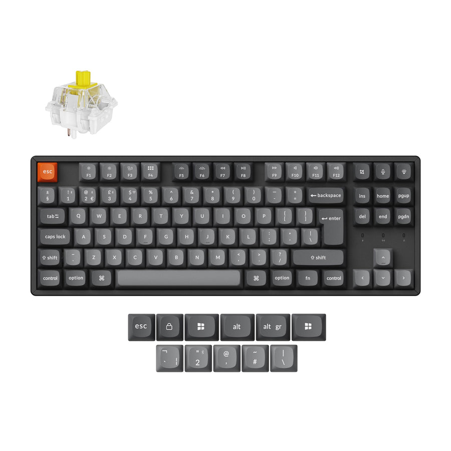 Keychron K8 Max QMK Kabellose Mechanische Tastatur ISO Layout Kollektion