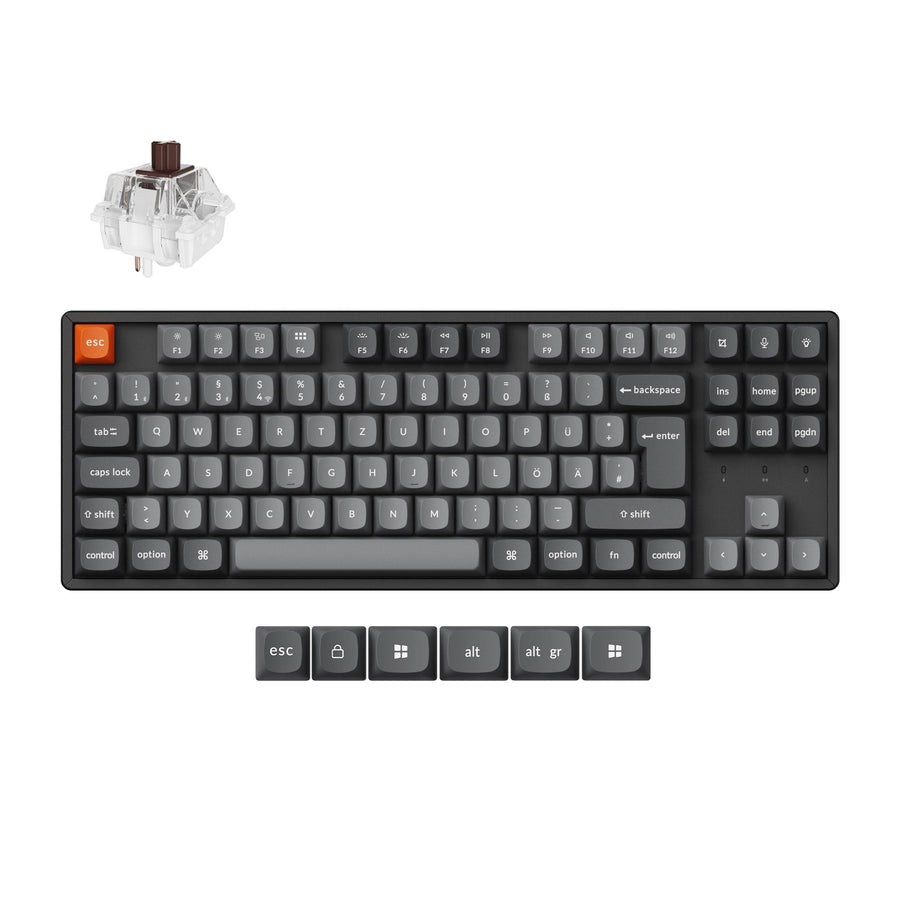 Keychron K8 Max QMK Kabellose Mechanische Tastatur ISO Layout Kollektion