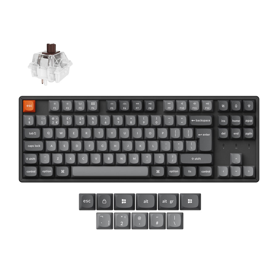 Keychron K8 Max QMK Kabellose Mechanische Tastatur ISO Layout Kollektion