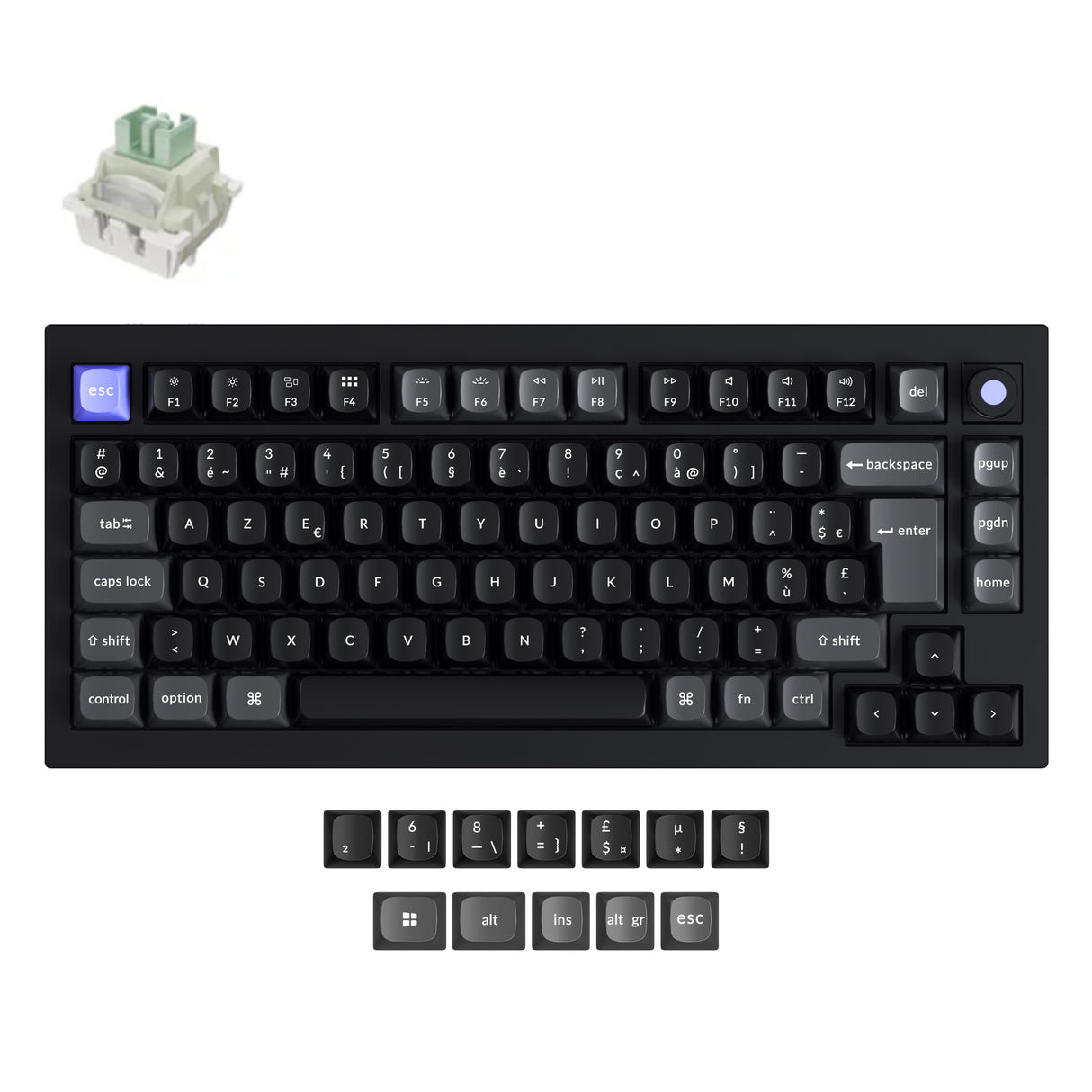 Keychron Q1 HE 8K Magnetic Switch Keyboard (ISO layout Only Wired Keyboard)