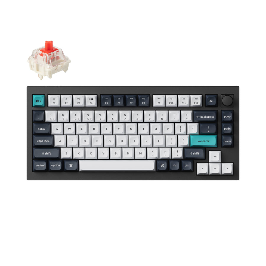Keychron Q1 Max QMK/VIA Kabellose Custom mechanische Tastatur (US-Layout)