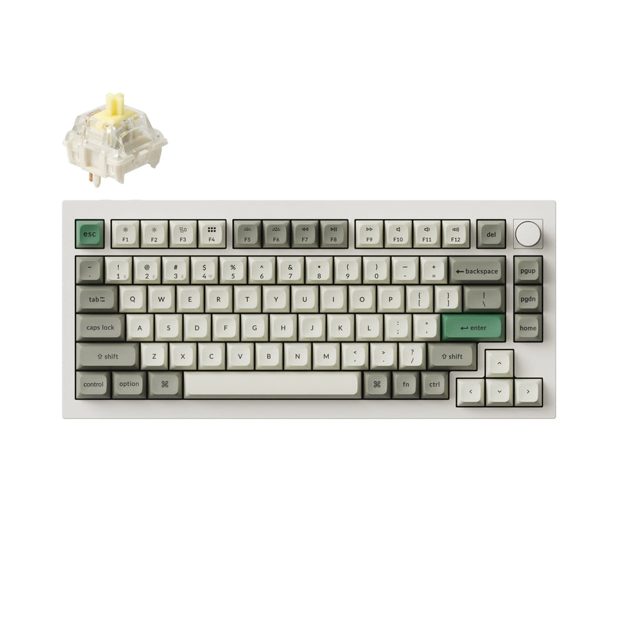 Keychron Q1 Max QMK/VIA Kabellose Custom mechanische Tastatur (US-Layout)