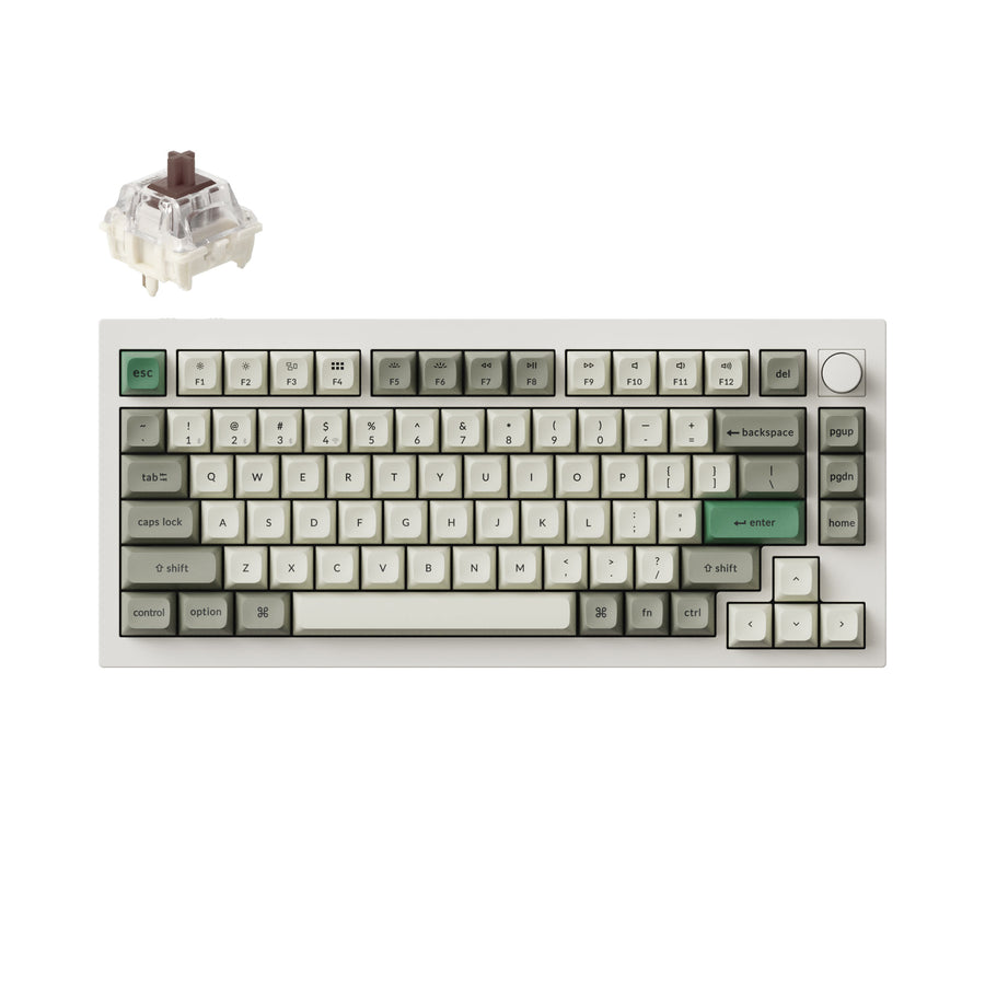 Keychron Q1 Max QMK/VIA Kabellose Custom mechanische Tastatur (US-Layout)
