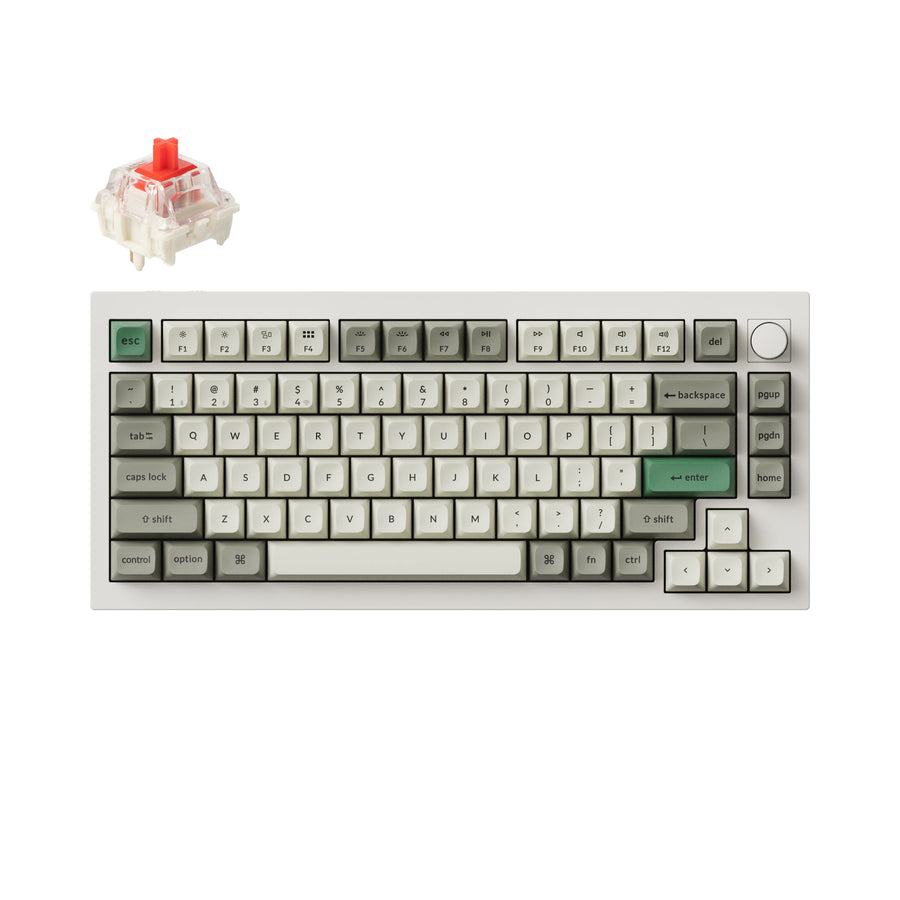Keychron Q1 Max QMK/VIA Kabellose Custom mechanische Tastatur (US-Layout)