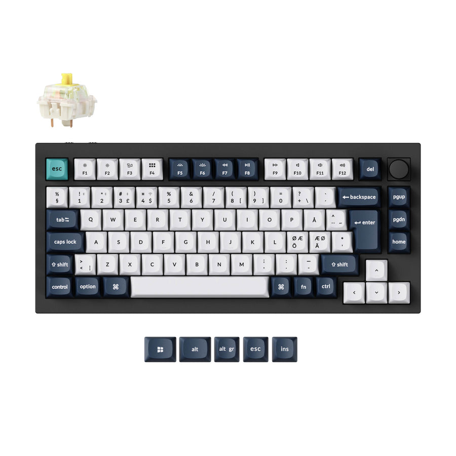 Keychron Q1 Max QMK/VIA Kabellose Custom Mechanische Tastatur ISO Layout Kollektion