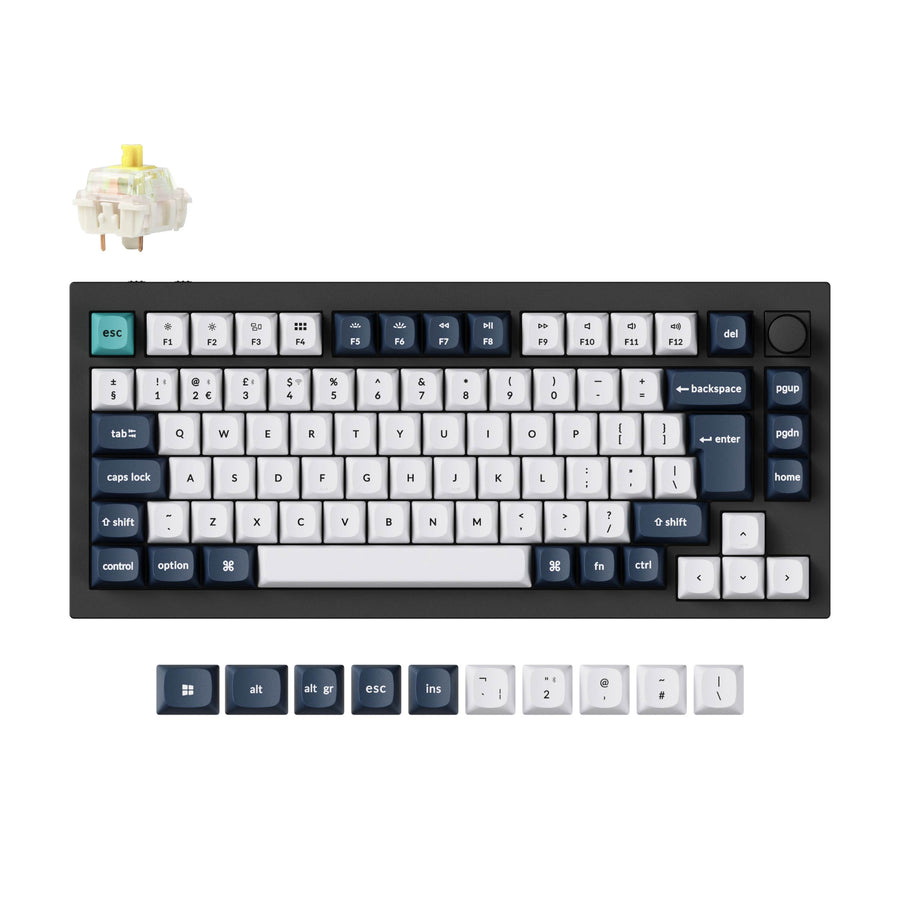 Keychron Q1 Max QMK/VIA Kabellose Custom Mechanische Tastatur ISO Layout Kollektion