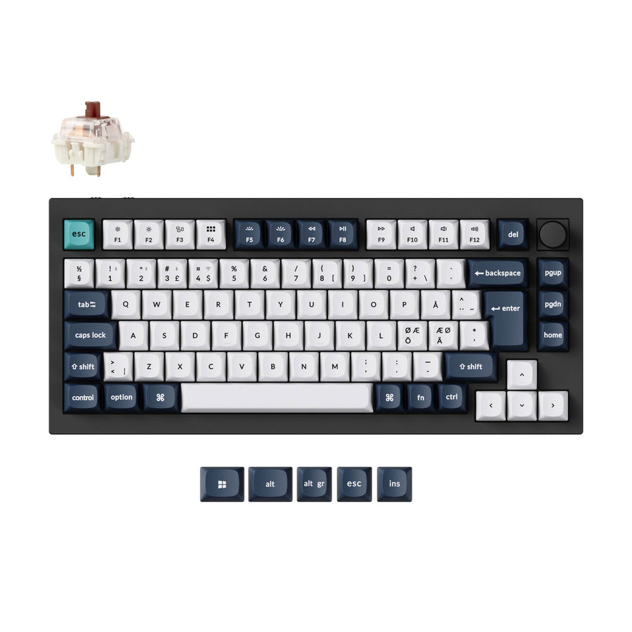 Keychron Q1 Max QMK/VIA Kabellose Custom Mechanische Tastatur ISO Layout Kollektion